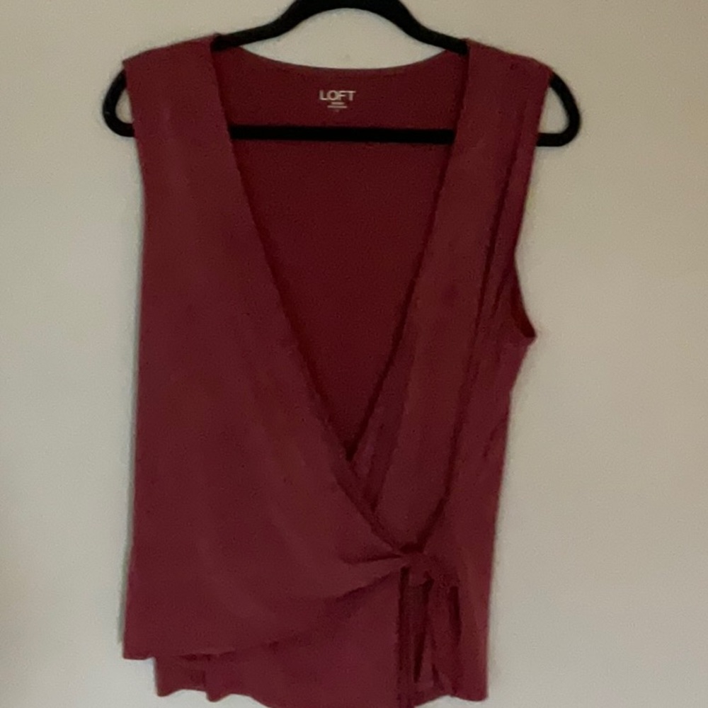 Wrap shirt by Loft. Size large